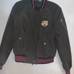 Hunter green bomber jacket
